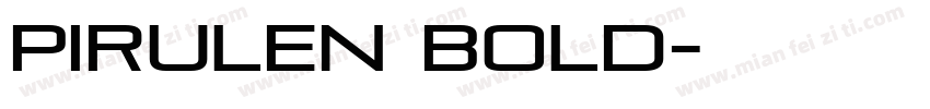 Pirulen Bold字体转换